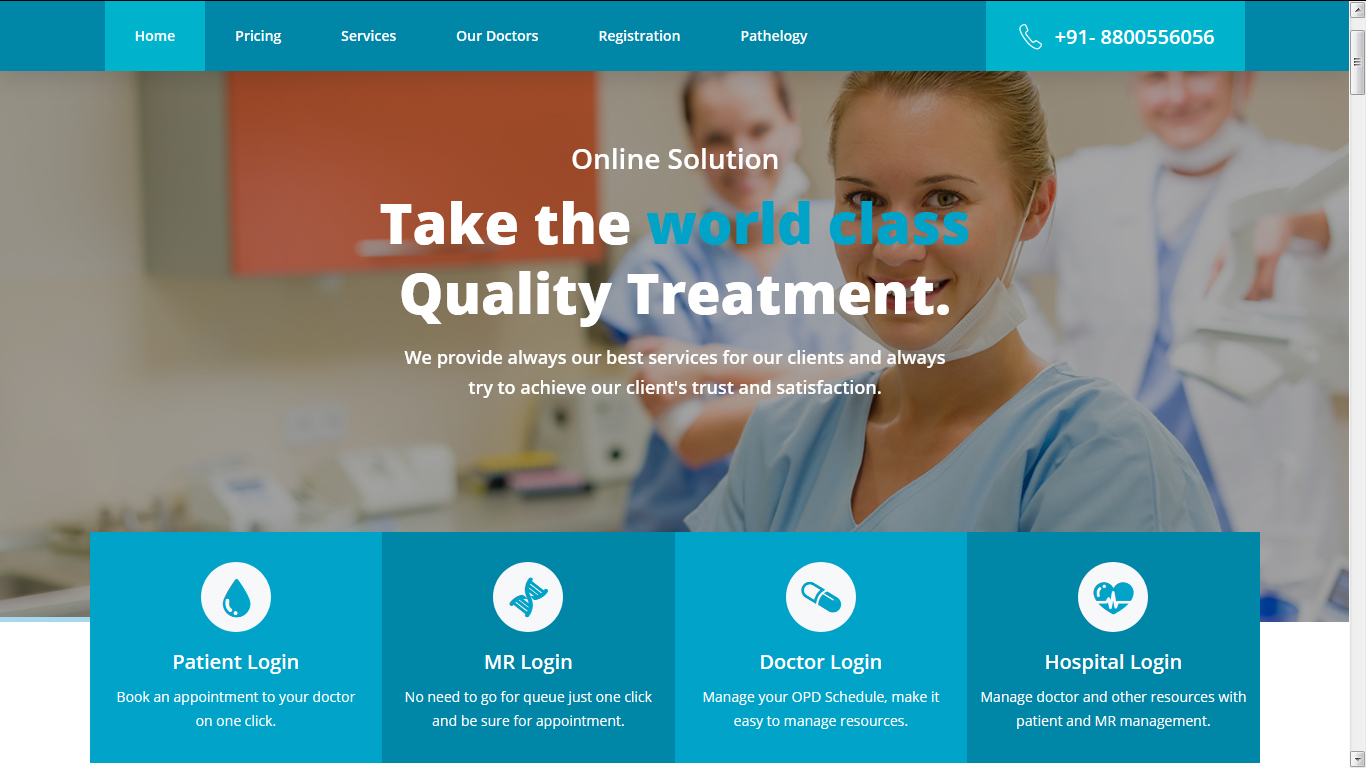 Portfolio app india software company patna hotel management system